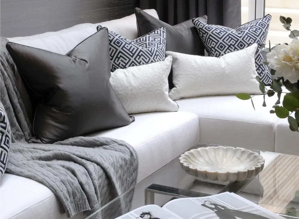 White Sofa Cushions